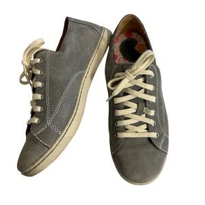BORN 9 1/2 41 Womens Kai Grey Leather Sneaker Lace Up. Lot Top Casual‎ Comfort